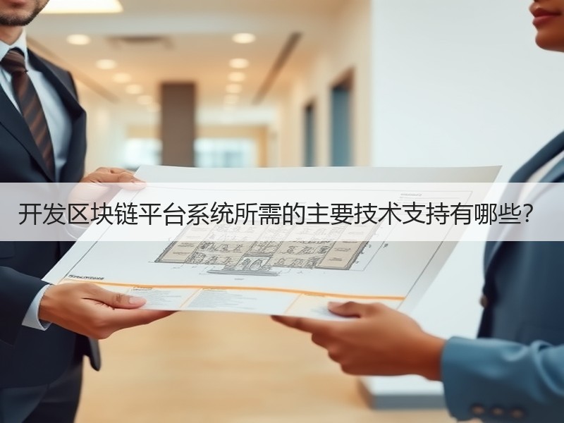 开发区块链平台系统所需的主要技术支持有哪些？