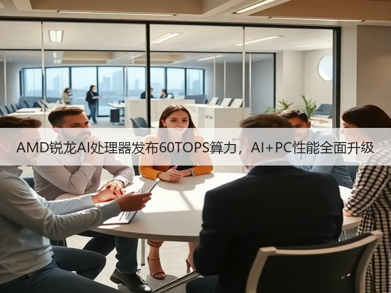 AMD锐龙AI处理器发布60TOPS算力，AI+PC性能全面升级