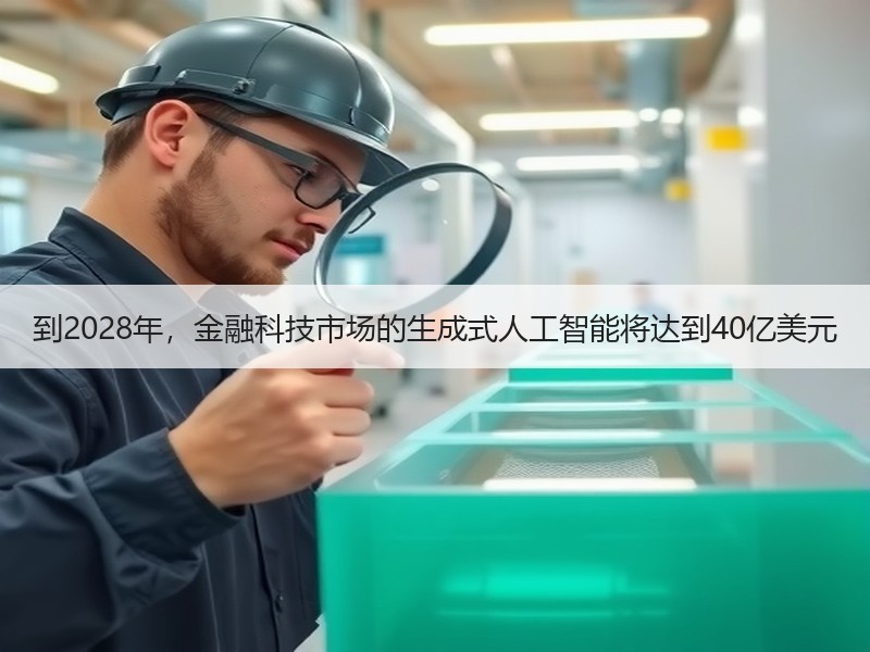 到2028年，金融科技市场的生成式人工智能将达到40亿美元
