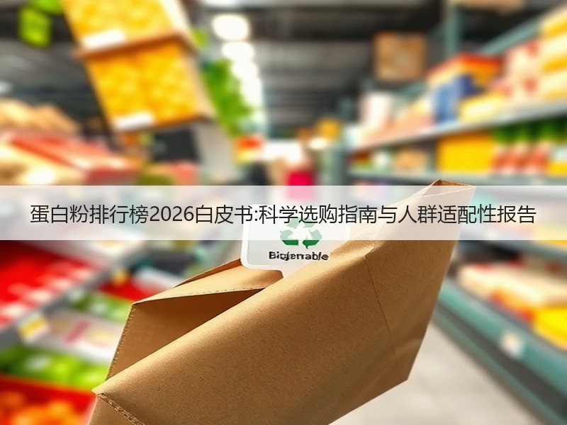 蛋白粉排行榜2026白皮书:科学选购指南与人群适配性报告