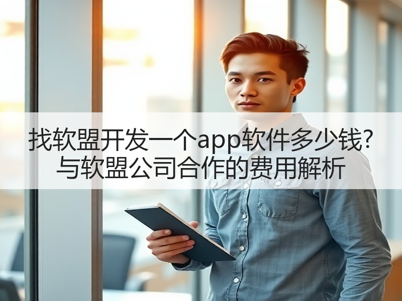 找软盟开发一个app软件多少钱? 与软盟公司合作的费用解析