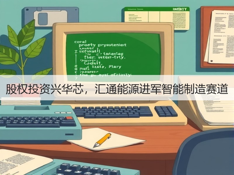 股权投资兴华芯，汇通能源进军智能制造赛道