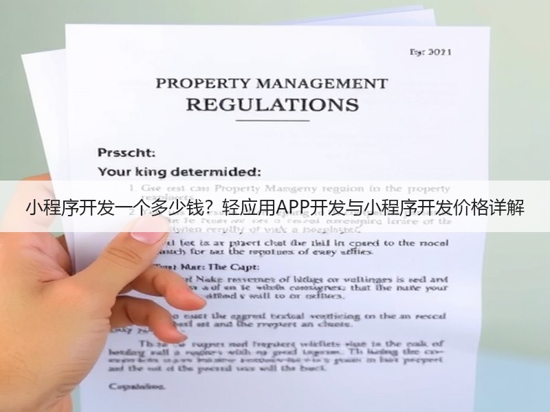 小程序开发一个多少钱？轻应用APP开发与小程序开发价格详解
