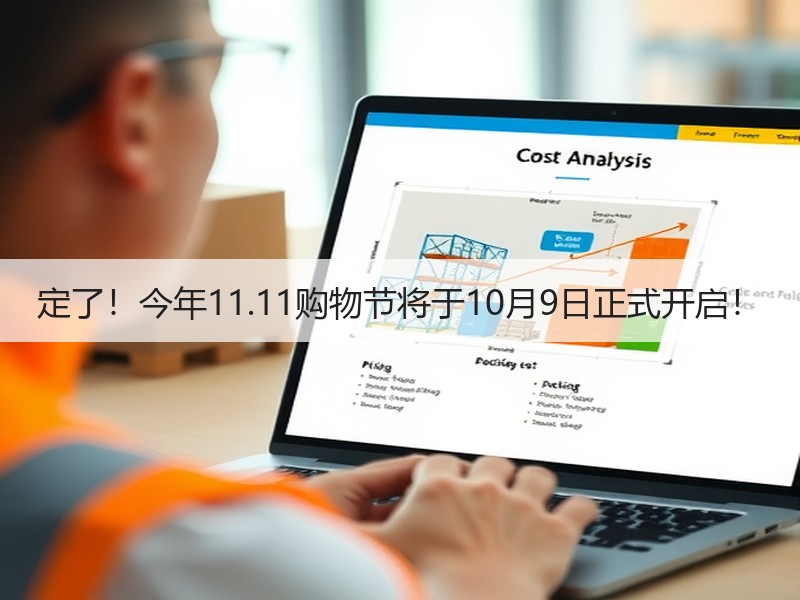 定了！今年11.11购物节将于10月9日正式开启！