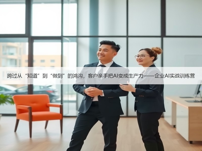 跨过从“知道”到“做到”的鸿沟，客户亲手把AI变成生产力——企业AI实战训练营
