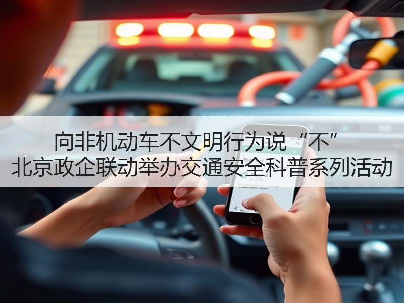 向非机动车不文明行为说“不” 北京政企联动举办交通安全科普系列活动