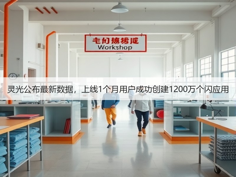 灵光公布最新数据，上线1个月用户成功创建1200万个闪应用