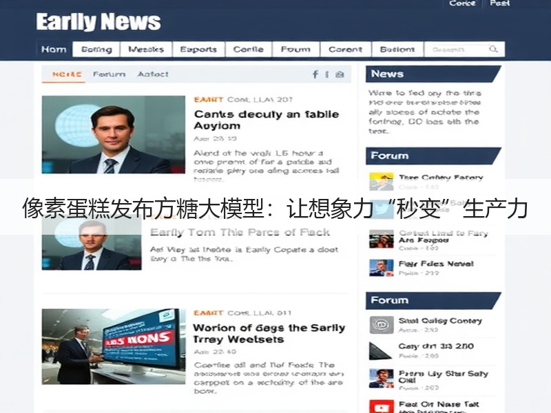 像素蛋糕发布方糖大模型：让想象力“秒变”生产力