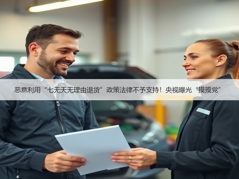 恶意利用“七无天无理由退货”政策法律不予支持！央视曝光“摸摸党”