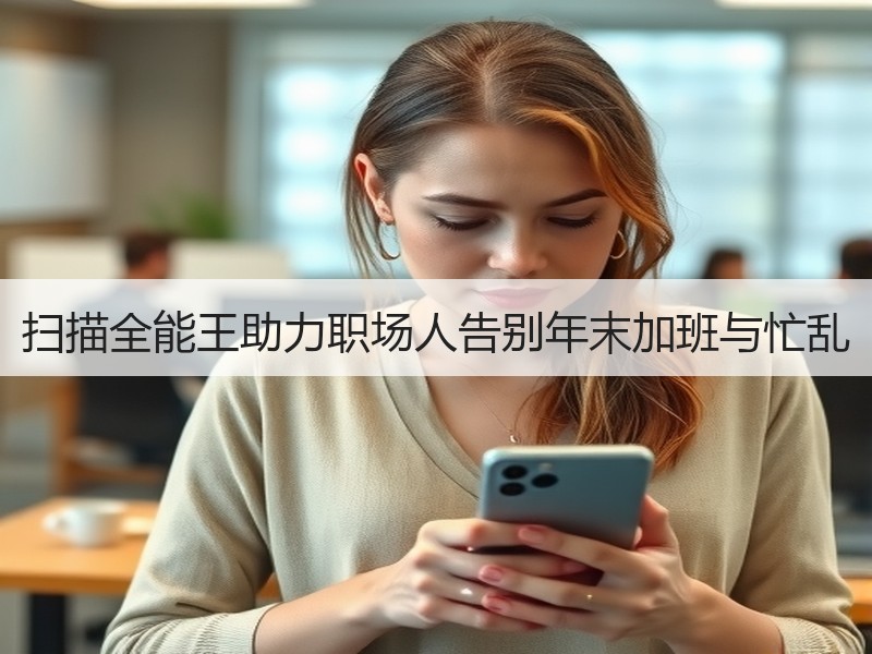扫描全能王助力职场人告别年末加班与忙乱