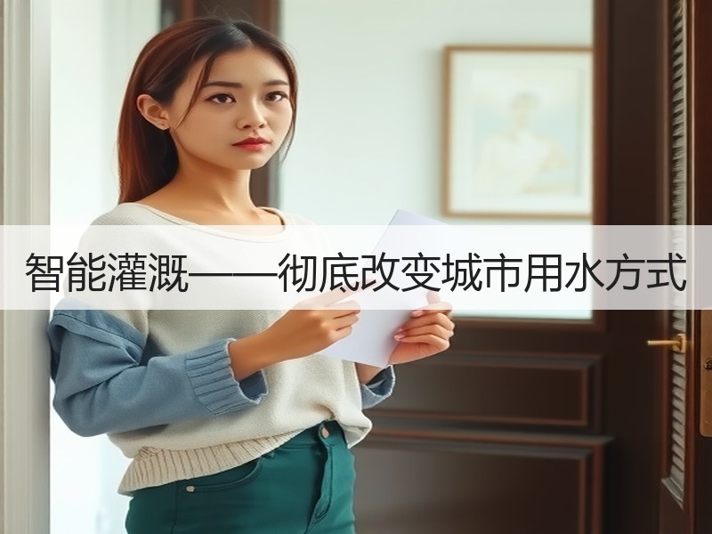 智能灌溉——彻底改变城市用水方式