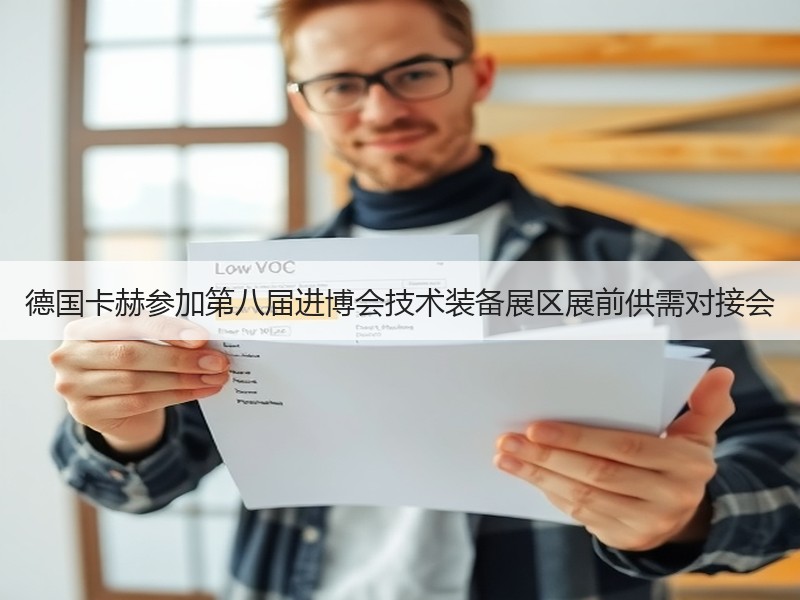 德国卡赫参加第八届进博会技术装备展区展前供需对接会