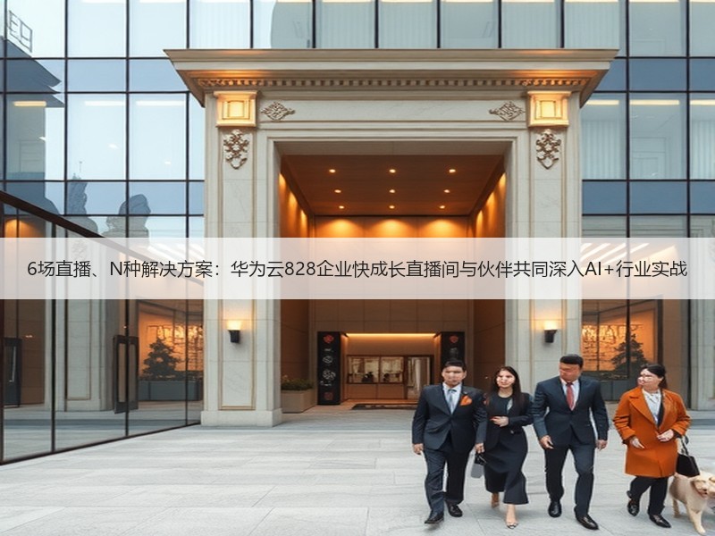 6场直播、N种解决方案：华为云828企业快成长直播间与伙伴共同深入AI+行业实战