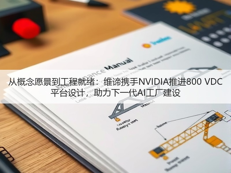 从概念愿景到工程就绪：维谛携手NVIDIA推进800 VDC 平台设计，助力下一代AI工厂建设