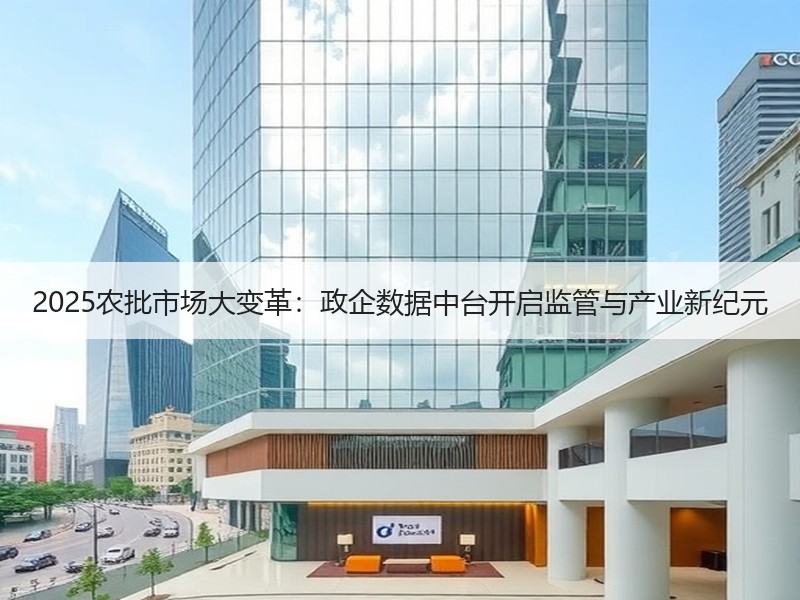 2025农批市场大变革：政企数据中台开启监管与产业新纪元