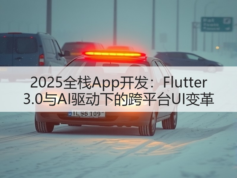 2025全栈App开发：Flutter 3.0与AI驱动下的跨平台UI变革