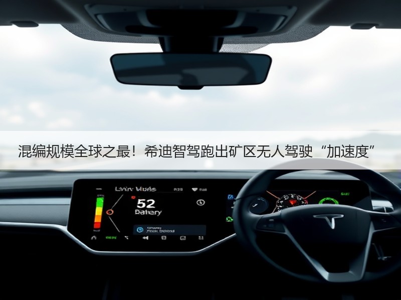 混编规模全球之最！希迪智驾跑出矿区无人驾驶“加速度”