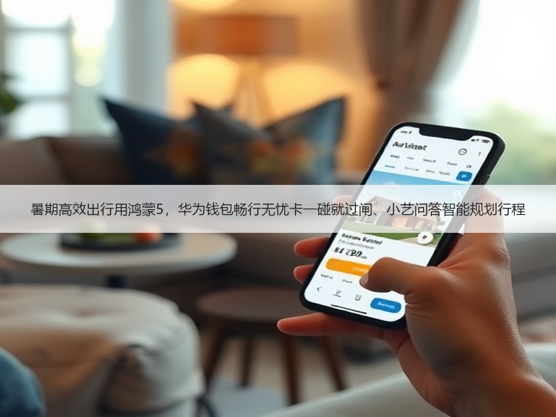 暑期高效出行用鸿蒙5，华为钱包畅行无忧卡一碰就过闸、小艺问答智能规划行程