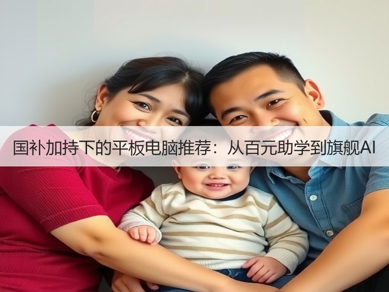 国补加持下的平板电脑推荐：从百元助学到旗舰AI