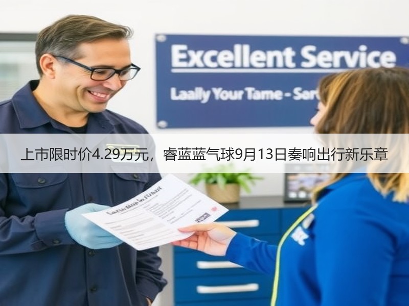 上市限时价4.29万元，睿蓝蓝气球9月13日奏响出行新乐章