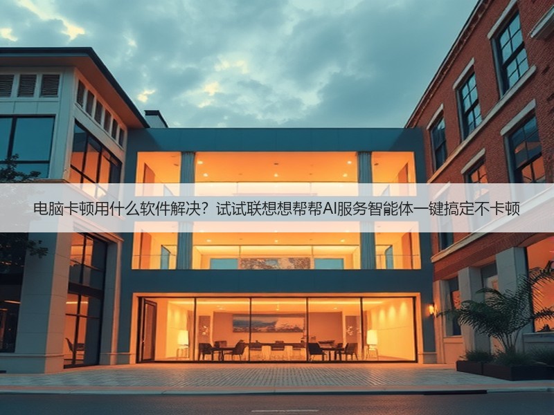 电脑卡顿用什么软件解决？试试联想想帮帮AI服务智能体一键搞定不卡顿