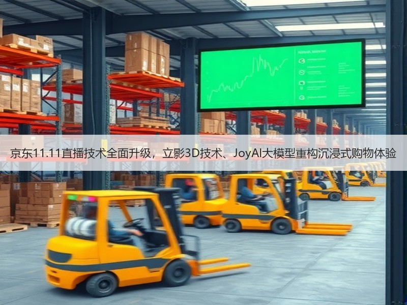京东11.11直播技术全面升级，立影3D技术、JoyAI大模型重构沉浸式购物体验
