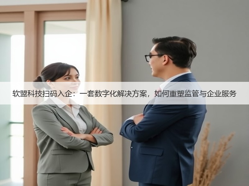 软盟科技扫码入企：一套数字化解决方案，如何重塑监管与企业服务