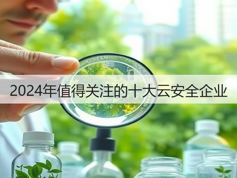 2024年值得关注的十大云安全企业