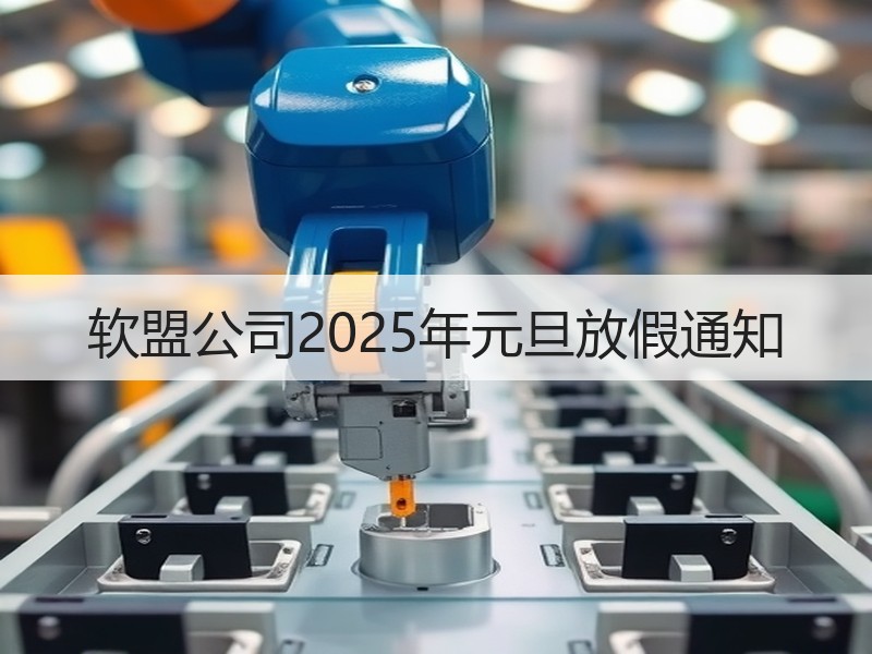 软盟公司2025年元旦放假通知
