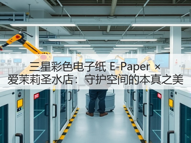 三星彩色电子纸 E-Paper × 爱茉莉圣水店：守护空间的本真之美