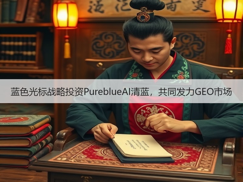 蓝色光标战略投资PureblueAI清蓝，共同发力GEO市场