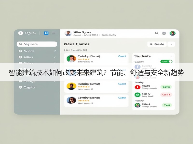 智能建筑技术如何改变未来建筑？节能、舒适与安全新趋势