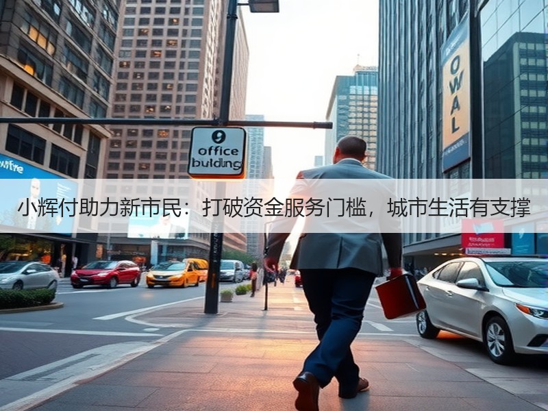小辉付助力新市民：打破资金服务门槛，城市生活有支撑