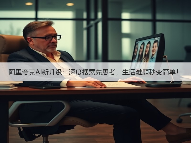 阿里夸克AI新升级：深度搜索先思考，生活难题秒变简单！