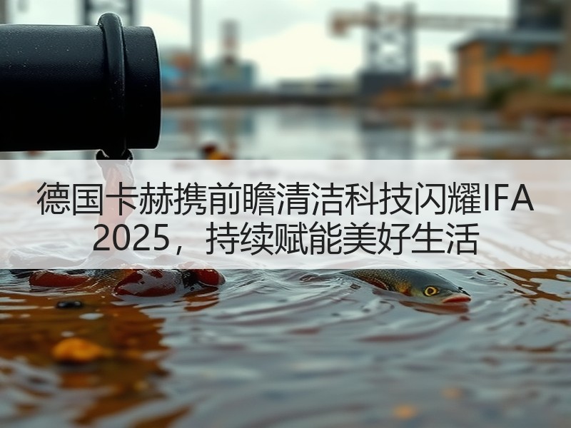 德国卡赫携前瞻清洁科技闪耀IFA 2025，持续赋能美好生活