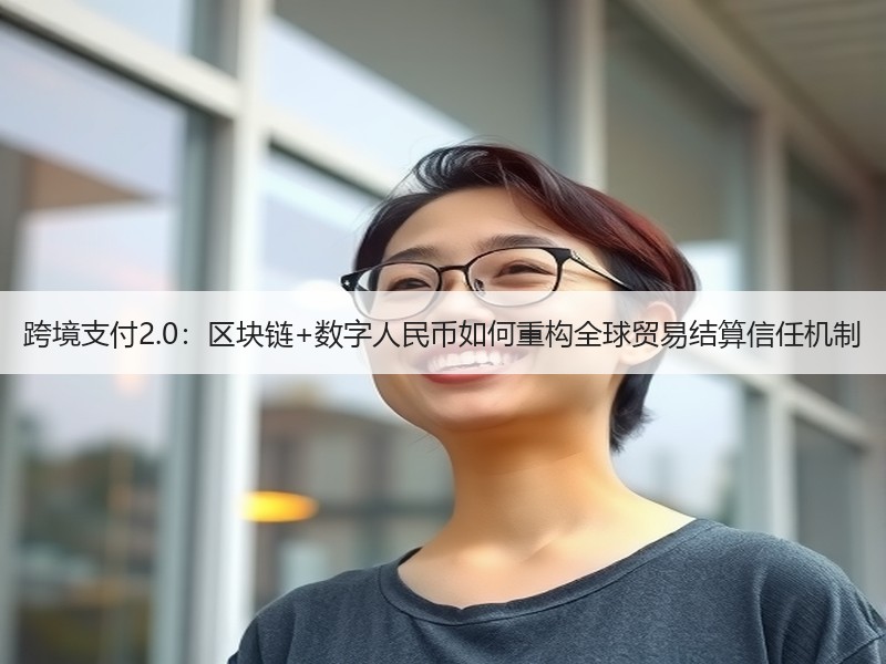 跨境支付2.0：区块链+数字人民币如何重构全球贸易结算信任机制