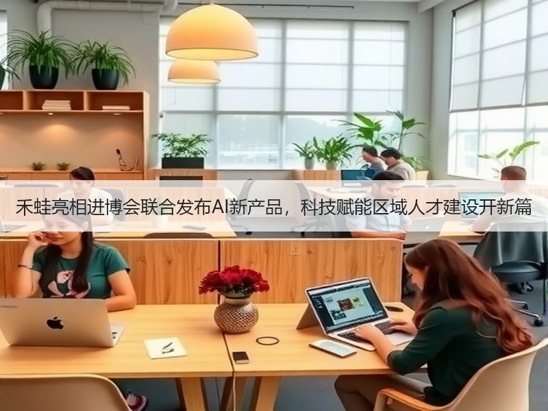禾蛙亮相进博会联合发布AI新产品，科技赋能区域人才建设开新篇
