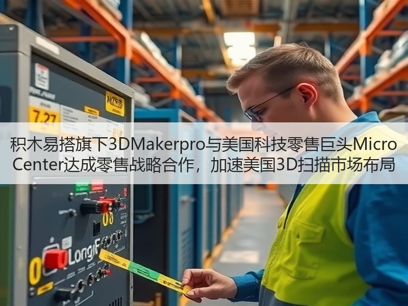 积木易搭旗下3DMakerpro与美国科技零售巨头Micro Center达成零售战略合作，加速美国3D扫描市场布局