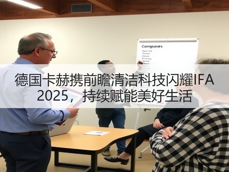 德国卡赫携前瞻清洁科技闪耀IFA 2025，持续赋能美好生活
