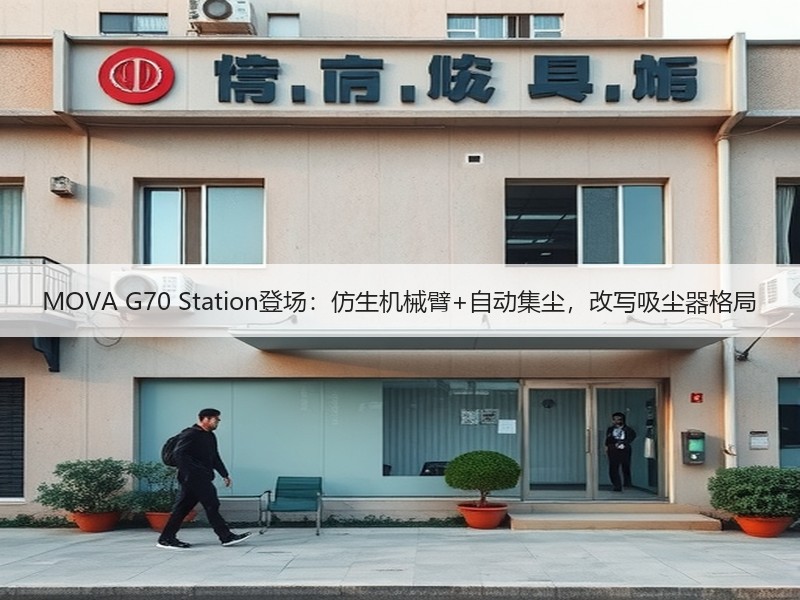 MOVA G70 Station登场：仿生机械臂+自动集尘，改写吸尘器格局