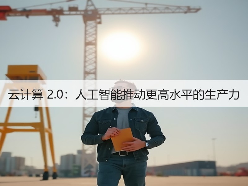 云计算 2.0：人工智能推动更高水平的生产力