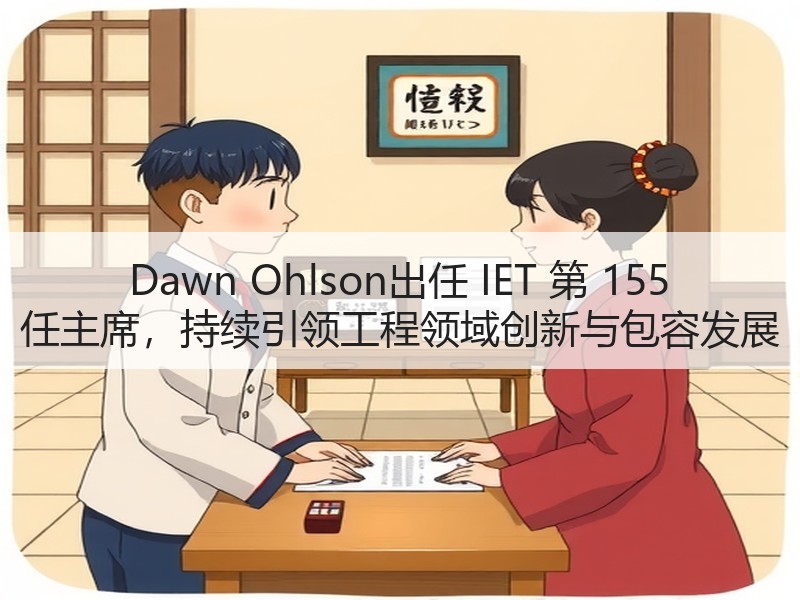 Dawn Ohlson出任 IET 第 155 任主席，持续引领工程领域创新与包容发展