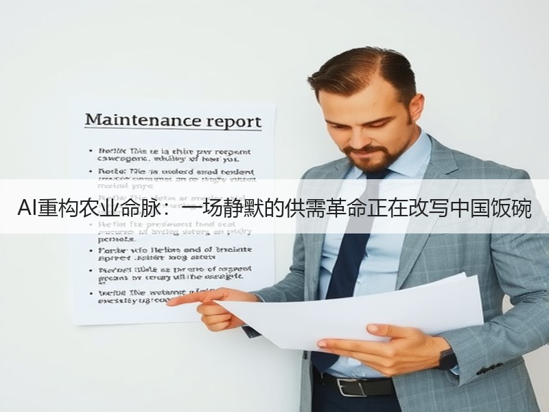 AI重构农业命脉：一场静默的供需革命正在改写中国饭碗