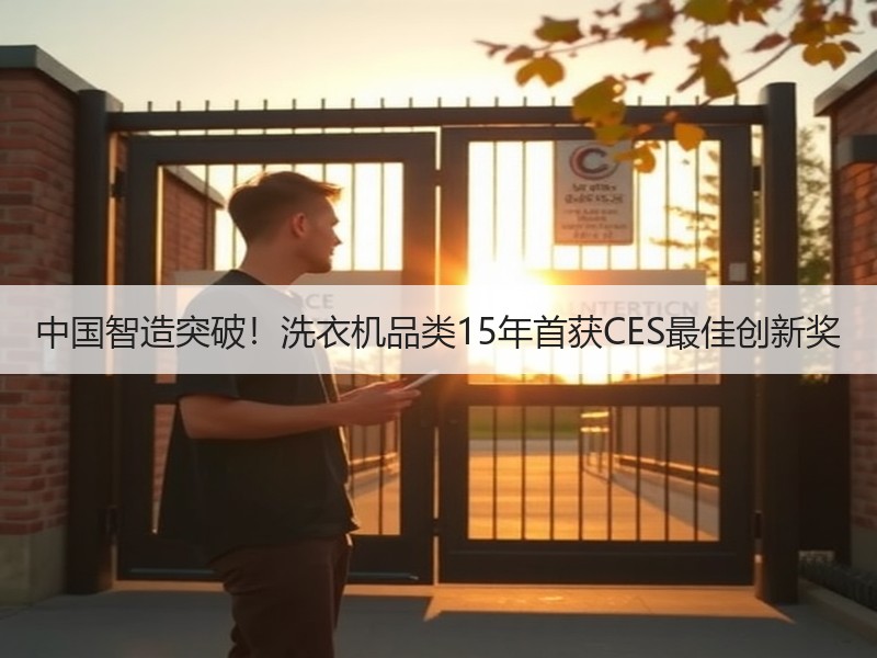 中国智造突破！洗衣机品类15年首获CES最佳创新奖