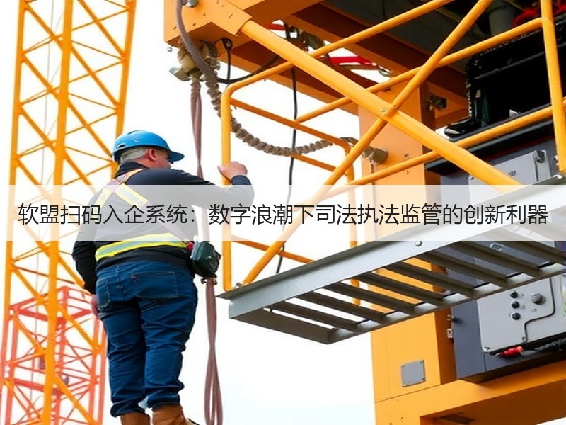 软盟扫码入企系统：数字浪潮下司法执法监管的创新利器