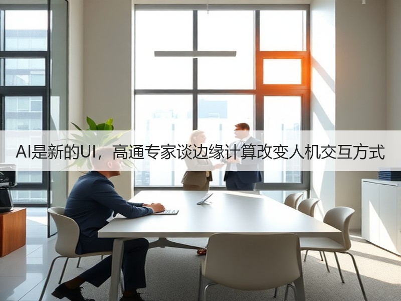 AI是新的UI，高通专家谈边缘计算改变人机交互方式