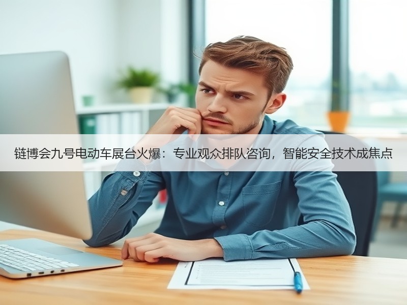 链博会九号电动车展台火爆：专业观众排队咨询，智能安全技术成焦点