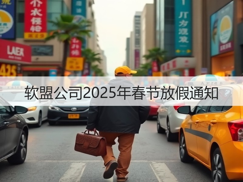 软盟公司2025年春节放假通知