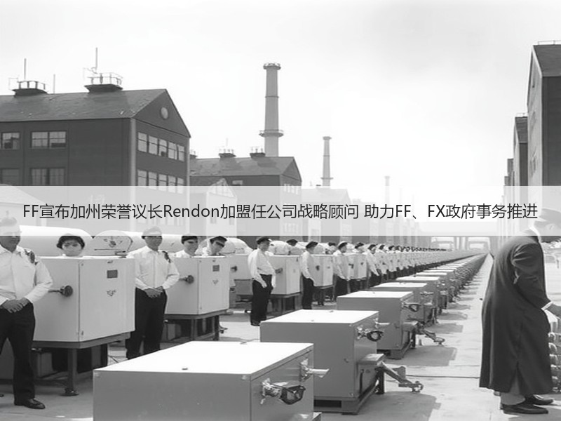 FF宣布加州荣誉议长Rendon加盟任公司战略顾问 助力FF、FX政府事务推进