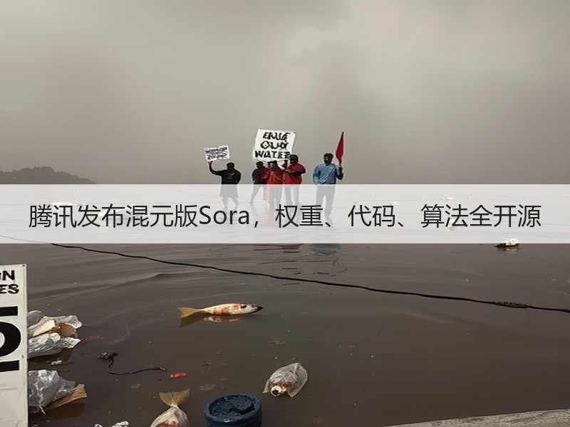 腾讯发布混元版Sora，权重、代码、算法全开源
